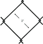 2 inch chain link mesh diagram