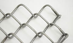aluminized chain link mini mesh fence corner