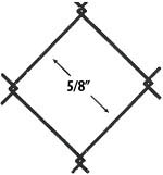 5/8 chain link mini mesh diagram