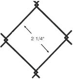 2.25 inch chain link fence diagram